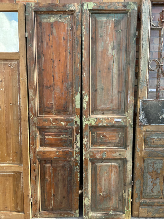 PAIR OF EGYPTIAN PRIMITIVE WOOD  DOORS
