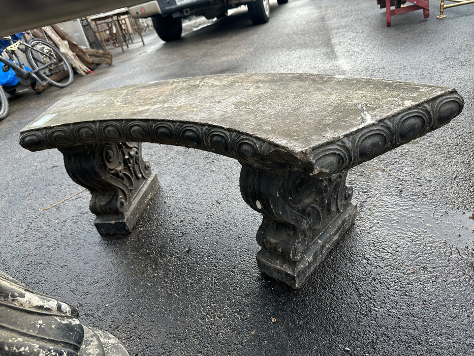 CURVED CONCRETE 3 PIECE BENCH