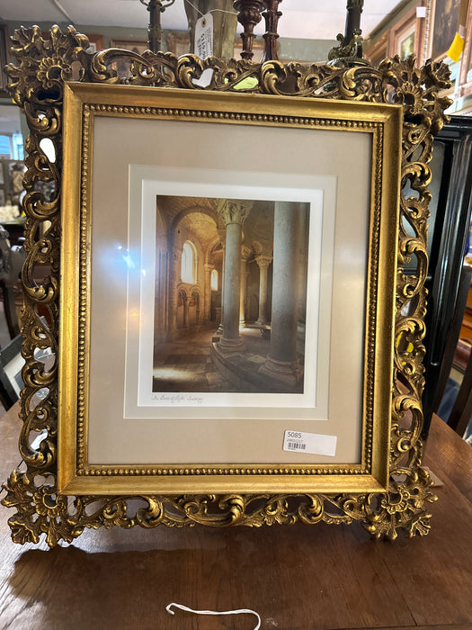 GILTWOOD FRAMED PRINT OF TUSCANY