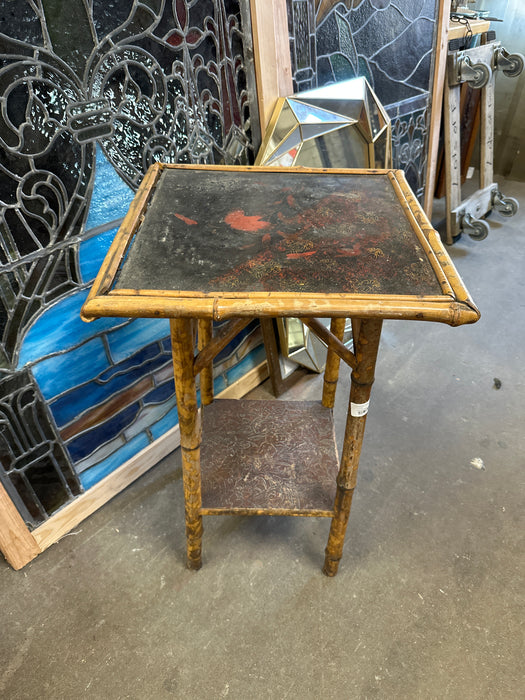 19TH CENTURY ENGLISH BAMBOO SIDE TABLE JAPAN FINISH