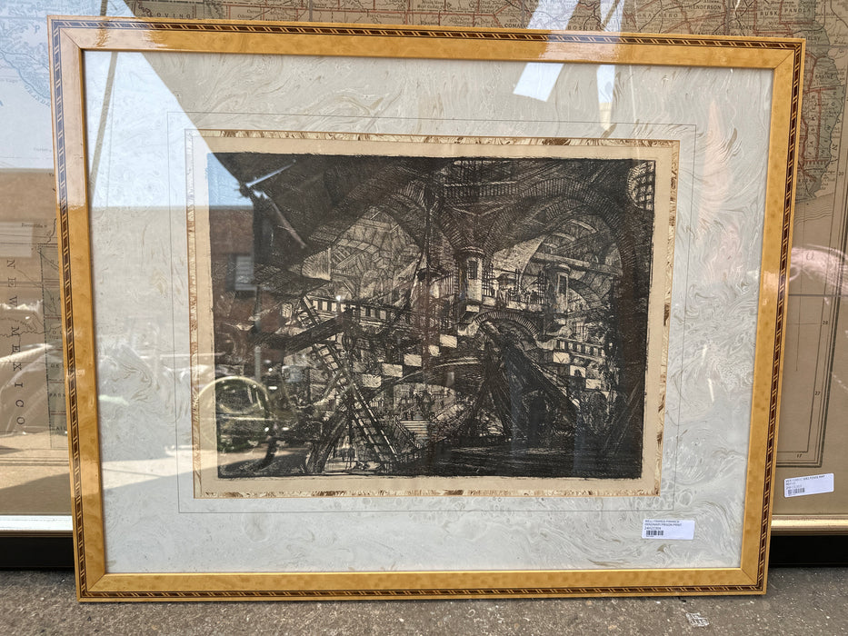 WELL FRAMED PIRANESI IMAGINARY PRISON PRINT