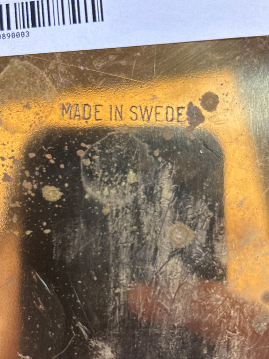 SWEDISH BRASS CLAD BOTTLE