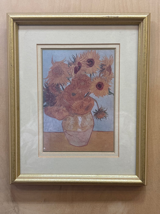 FRAMED IMPRESSIONIST STILL LIFE PRINT OF FLOWERS