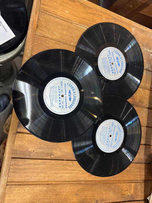 SET OF 3 JAPANESE LANGUAGE LEARNING RECORDS