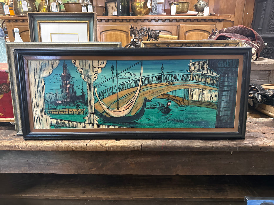 MID CENTURY PAINTING OF VENICE