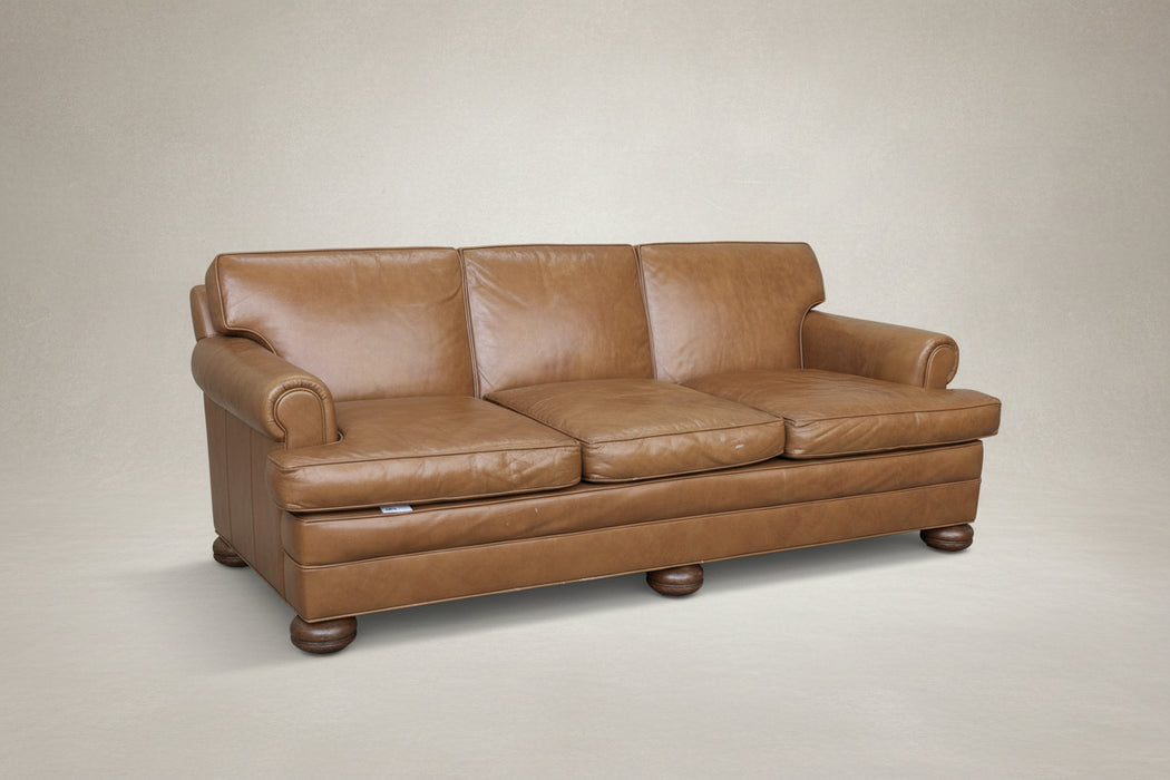 VINTAGE LEATHER KITTINGER SOFA