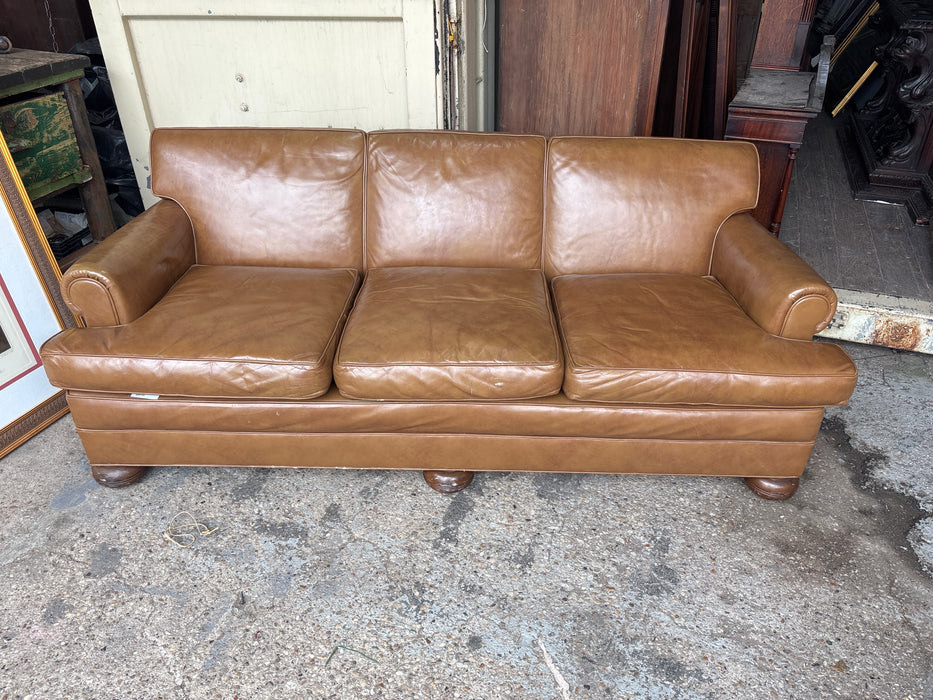 VINTAGE LEATHER KITTINGER SOFA