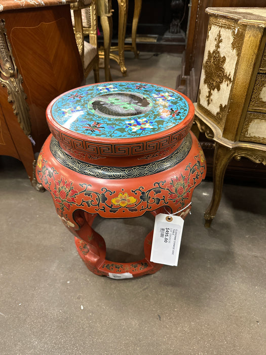 CLOISONNE CHINESE SIDE TABLE