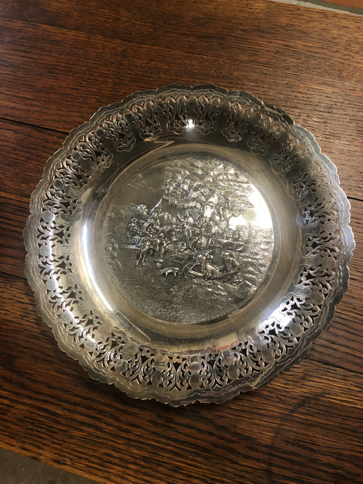 DANISH SILVER REPOUSSE PLATE