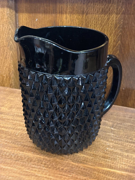 INDIAN BLACK AMYTHYST GLASS WATER PITCHER