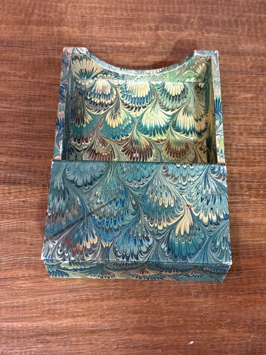 SMALL BLUE AND GREEN ITALIAN BOX