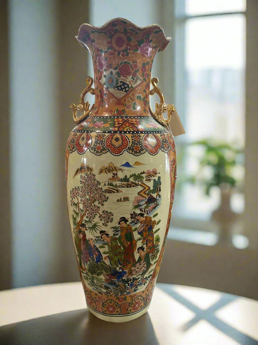 LARGE SINGLE CHINESE TEMPLE VASE