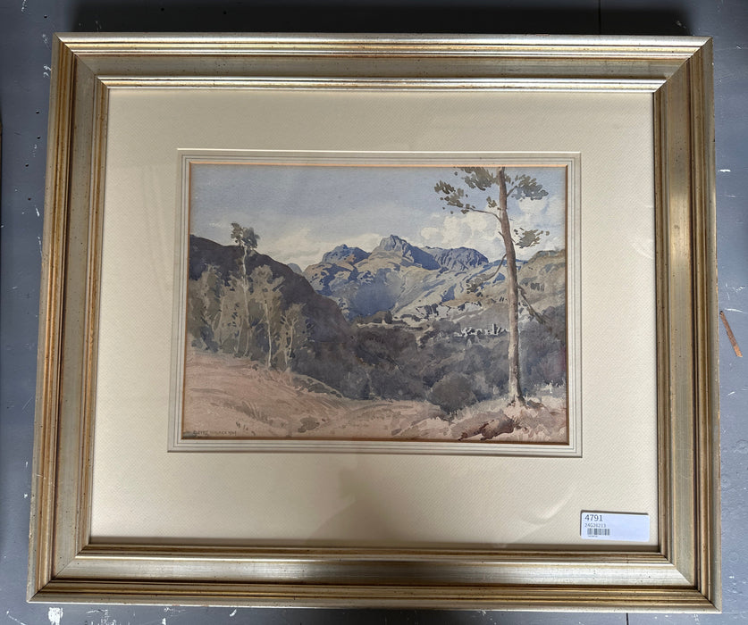 WATER COLOR LANDSCAPE BY LISTED ARTIST BERNARD EYER WALKER