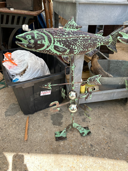 GREEN FISH WEATHER VANE