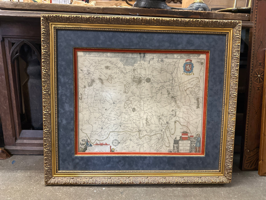FRAMED VINTAGE MAP