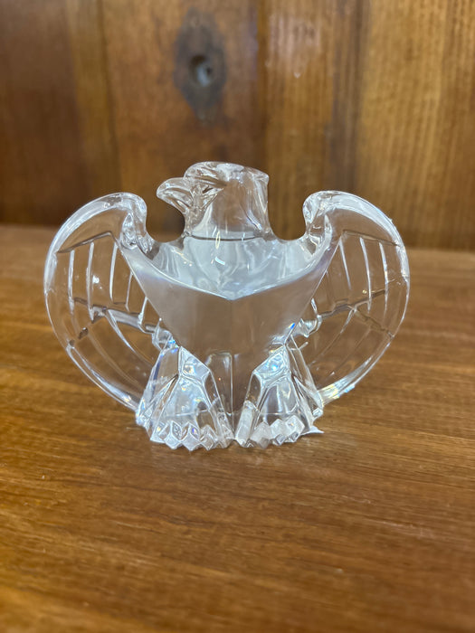 SMALL STEUBEN GLASS EAGLE PAPERWEIGHT