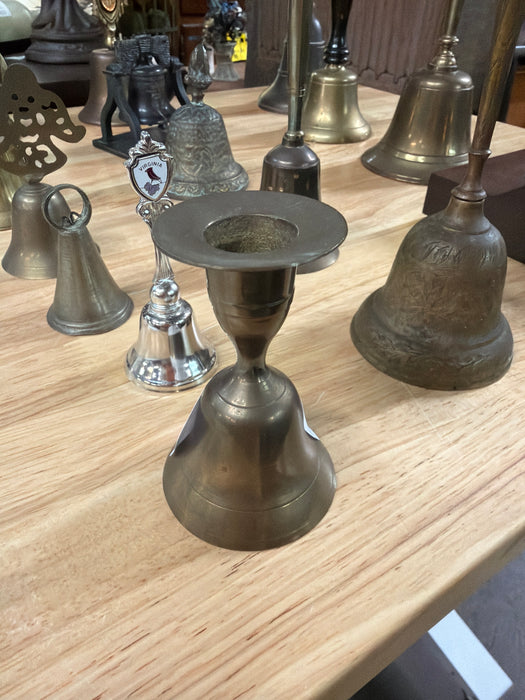 CANDLE STICK FLARED BRASS BELL