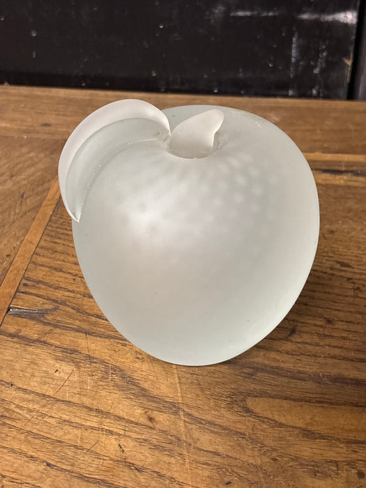 LARGE FROSTED GLASS APPLE