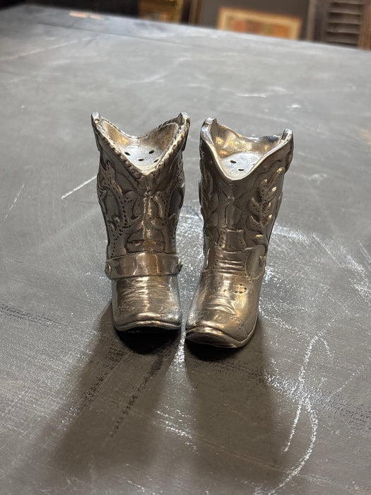 PAIR OF SMALL ALUMINIUM BÓOTS