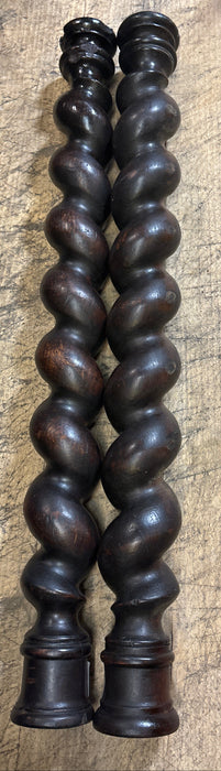 PAIR OF BARLEY TWIST COLUMNS