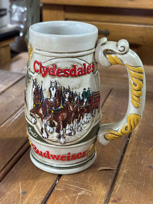 1995 COLLECTIBLE CLYDESDALE BUDWEISER STEIN
