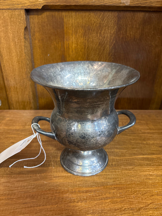 SMALL FOOTED SILVER PLATE TROPHY CUP