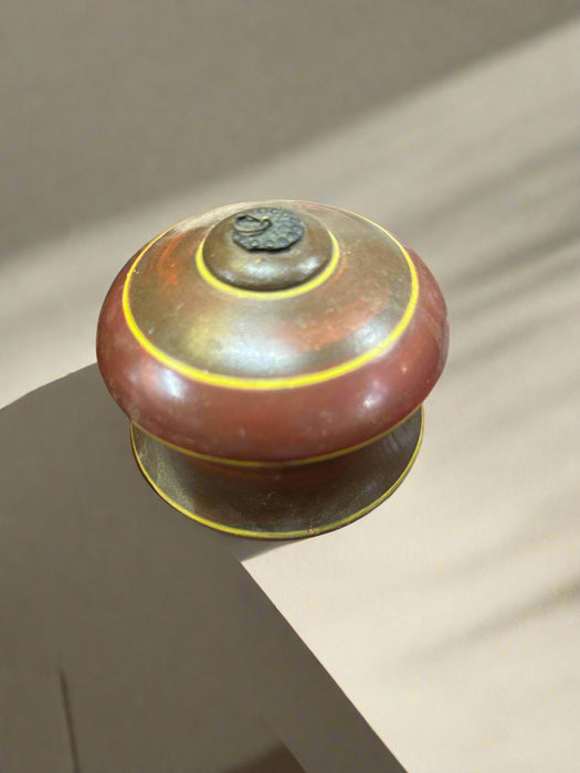 ROUND WOOD BOX WITH LID