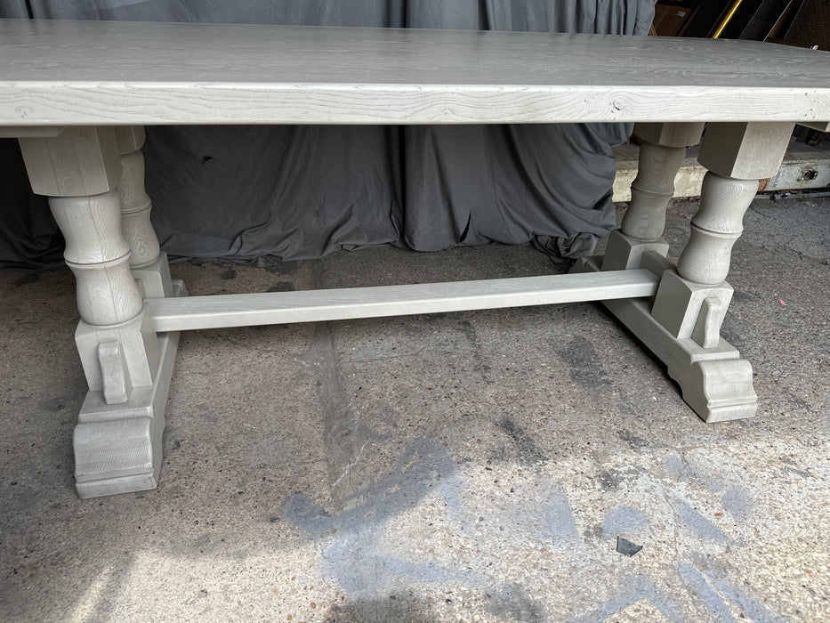 GREY PAINTED OAK FARM TABLE