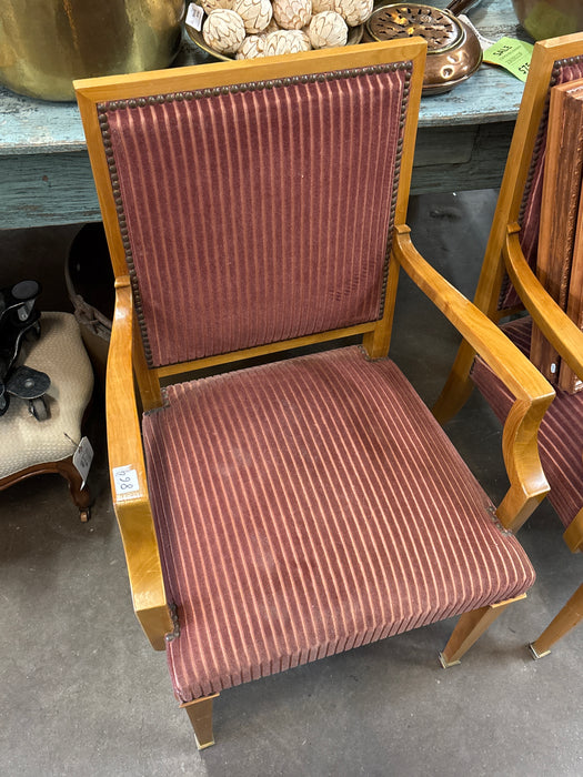EACH SQUARE BACK DIRECTOIRE CHERRY ARM CHAIR