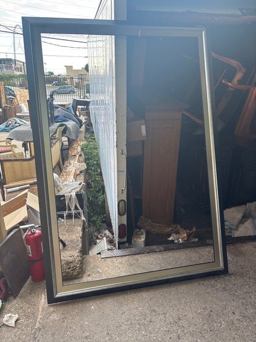 HUGE BLACK AND SILVER FRAME - AS FOUND