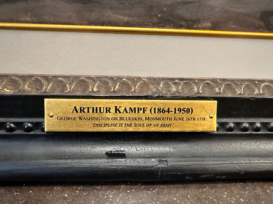 NOT AUTHENTICATED PAINTING OF GEORGE WASHINGTON BY ARTHUR KAMPE 1864-1950