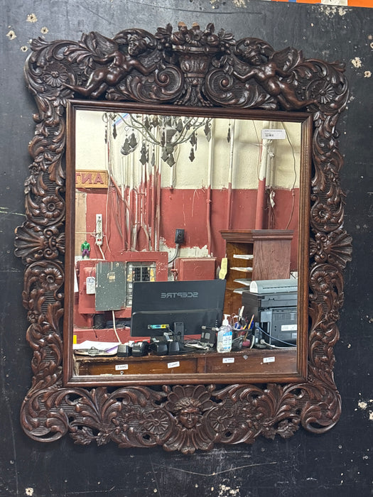 DARK CHERUB MIRROR - AS FOUND