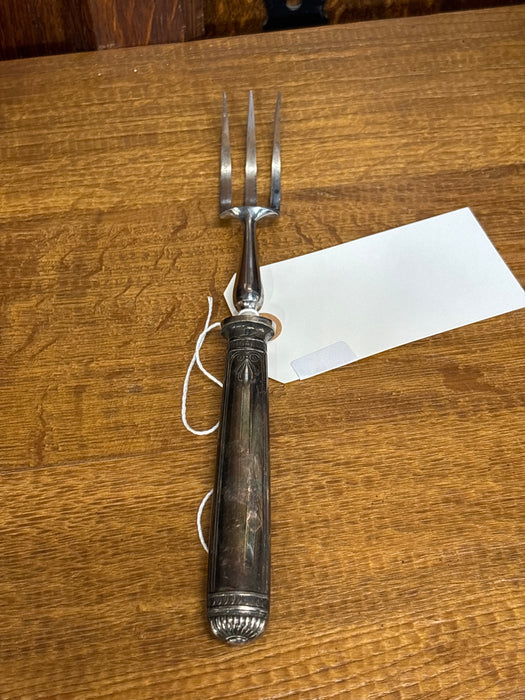 FRENCH SILVER PLATE SERVING FORK