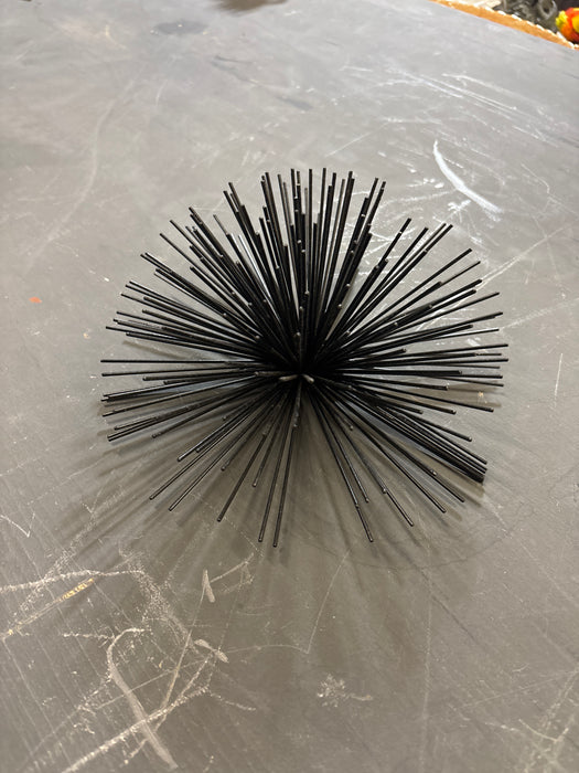 LARGE BLACK URCHIN METAL WALL DECOR