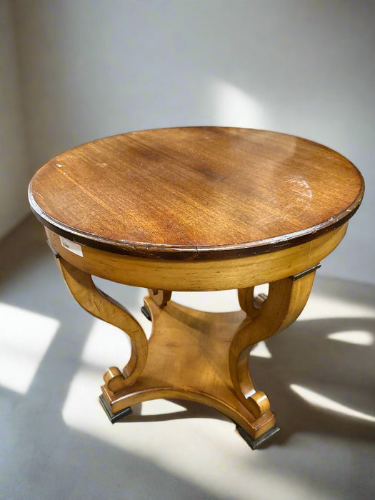 MAHOGANY ROUND ENTRY TABLE