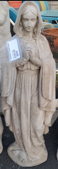 LARGE CONCRETE VIRGIN MARY PRAYING