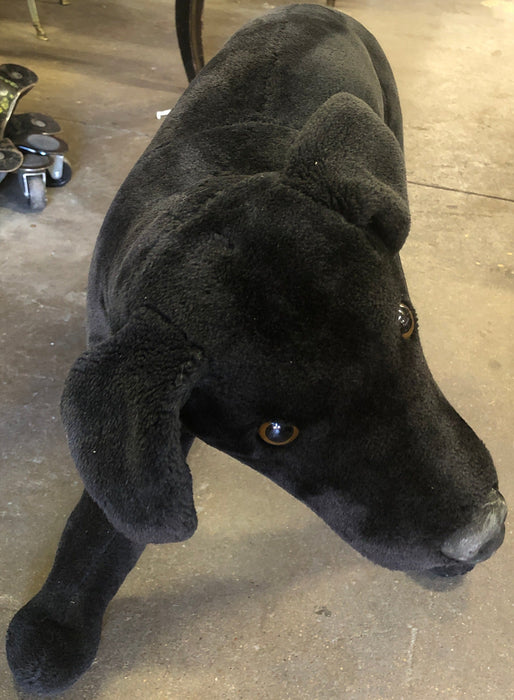 BLACK STUFFED DOG