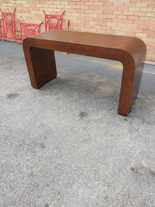 VINTAGE WOVEN BAMBOO CONSOLE