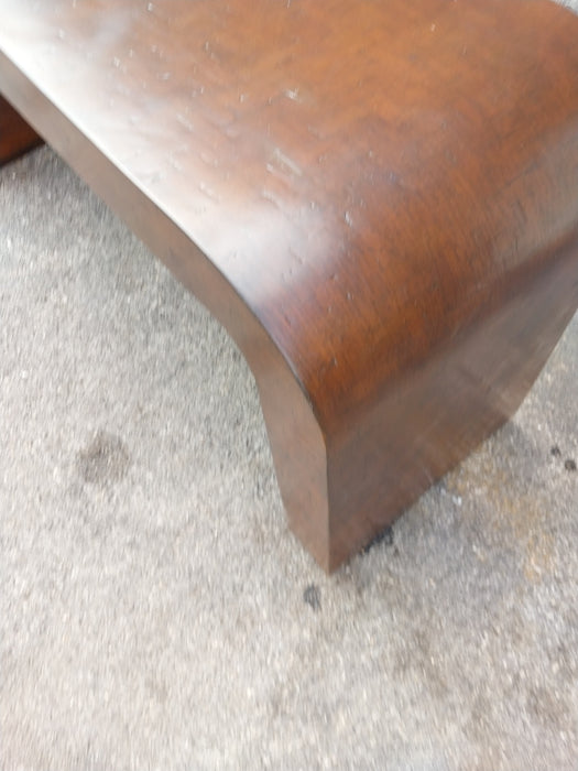 VINTAGE WOVEN BAMBOO CONSOLE