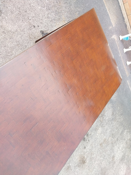 VINTAGE WOVEN BAMBOO CONSOLE