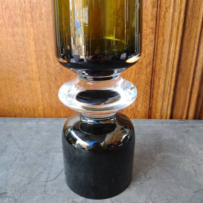 MODERN GREEN ART GLASS VASE