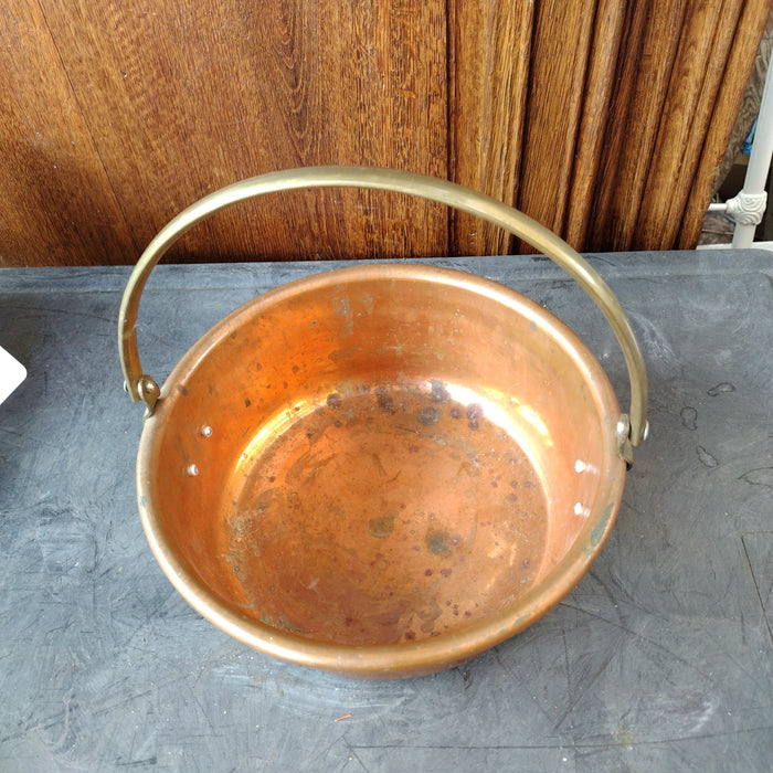 VINTAGE COPPER SMALL JAM COOKING PAN