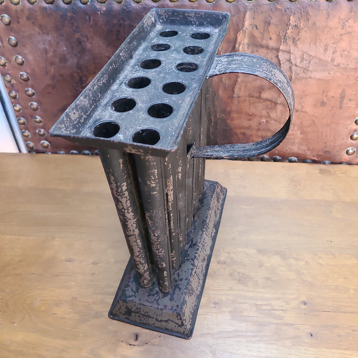 19TH CENTURY CANDLE MOLD METAL 3398