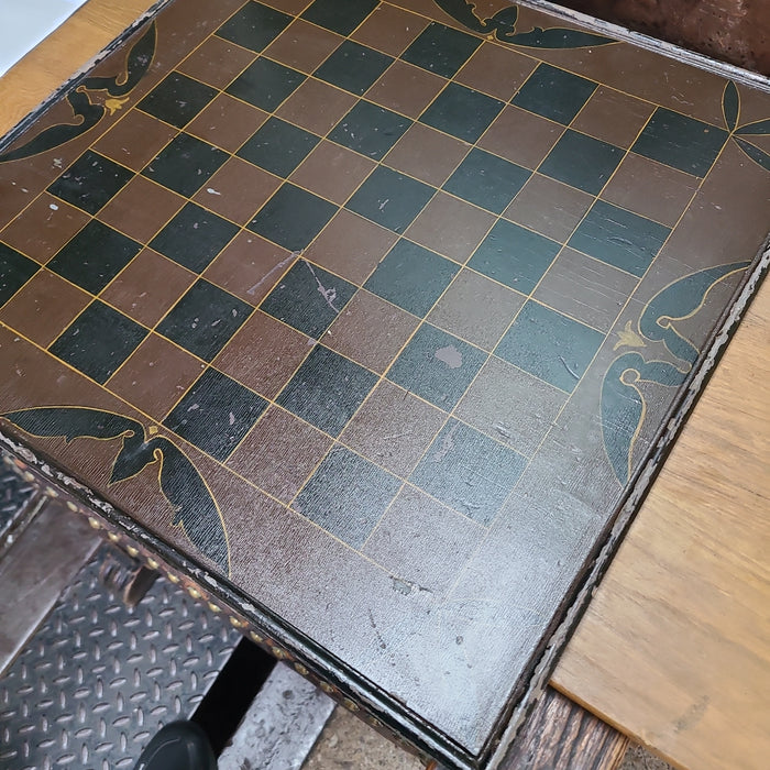 19TH CENTURY CHESS BOARD GAME BOARD3398