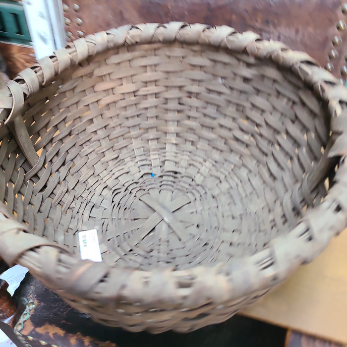 19TH CENTURY HANDMADE BASKET 3398