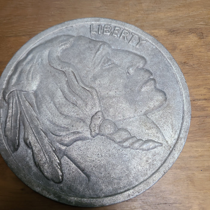 LIBERTY NICKEL PLAQUE  3398