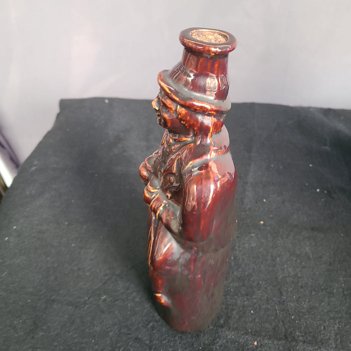 INCREDIBLE BROWN WHISKEY BOTTLE 19TH CENTURY