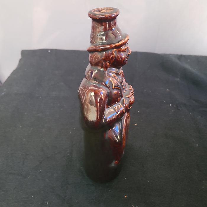 INCREDIBLE BROWN WHISKEY BOTTLE 19TH CENTURY