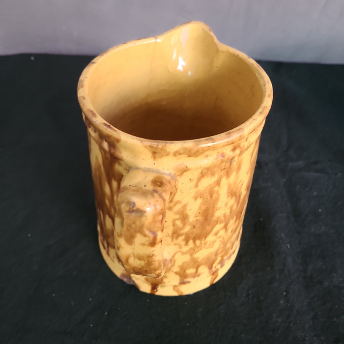 SPONGEWARE PITCHER 19TH CENTURY AS IS