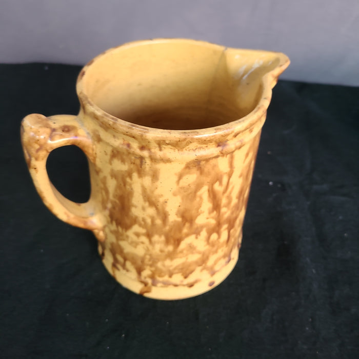 SPONGEWARE PITCHER 19TH CENTURY AS IS